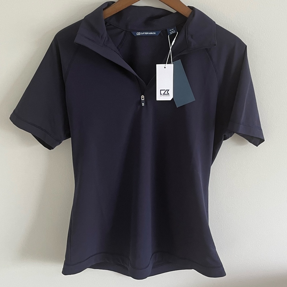 cutter and buck quarter zip golf polo